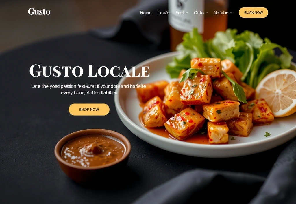 Design site web pentru restaurantul Gusto Locale